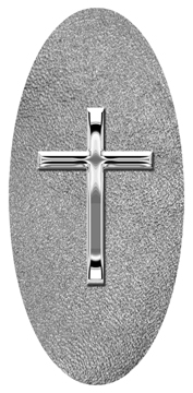 DG5000-510-SL-SH-SL Silver Single Cross Shimmer Silver